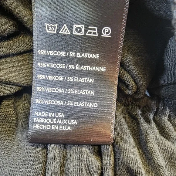 Free People FP Beach Black Tie Strap Midi Dress Low Back Side Slit Pockets S P - Picture 10 of 12